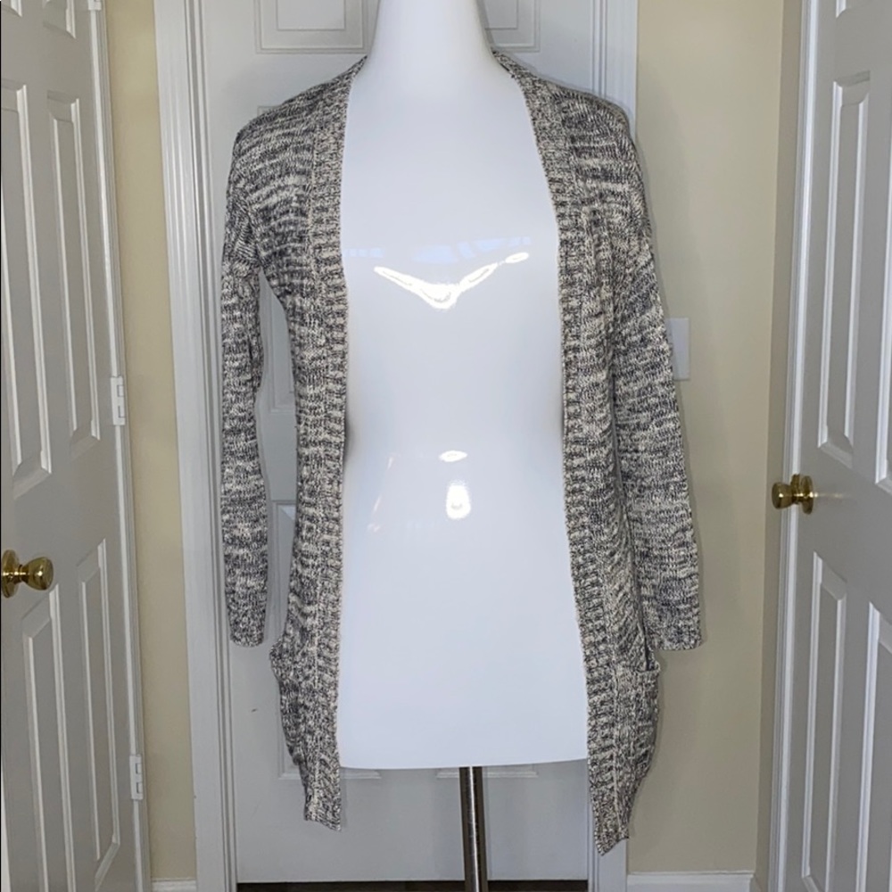 Pink Republic Gray/White Cardigan